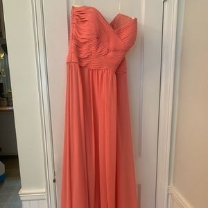 Coral bridesmaid dress